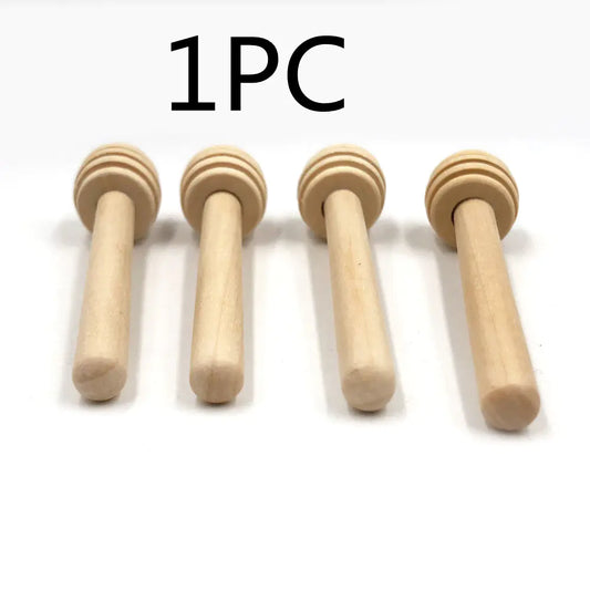 Solid Wood Honey Dipper Stick