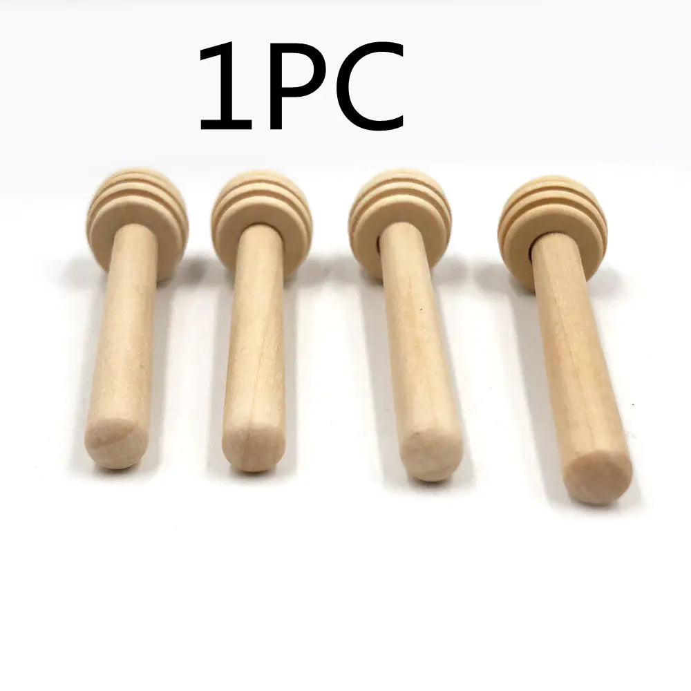 Solid Wood Honey Dipper Stick